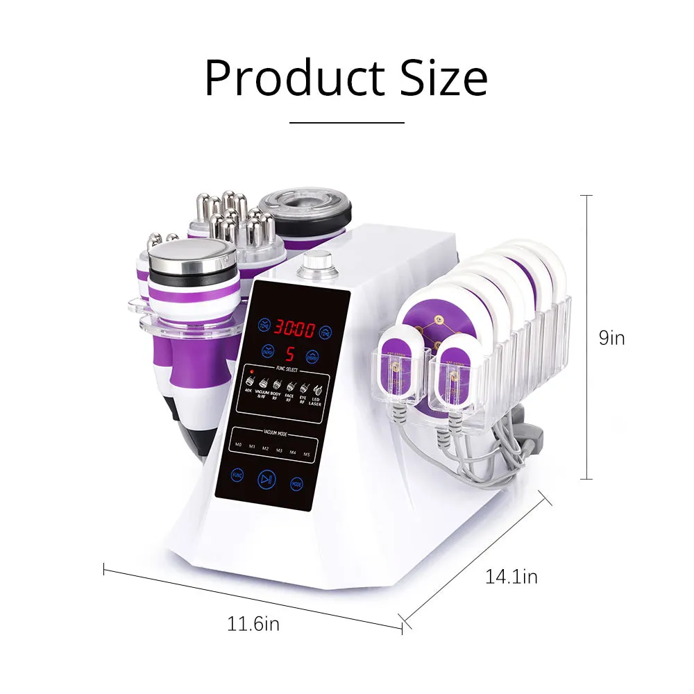 Black Friday 6 In 1 Cavitation 2.0 40K Machine With Red Light Therapy Belt