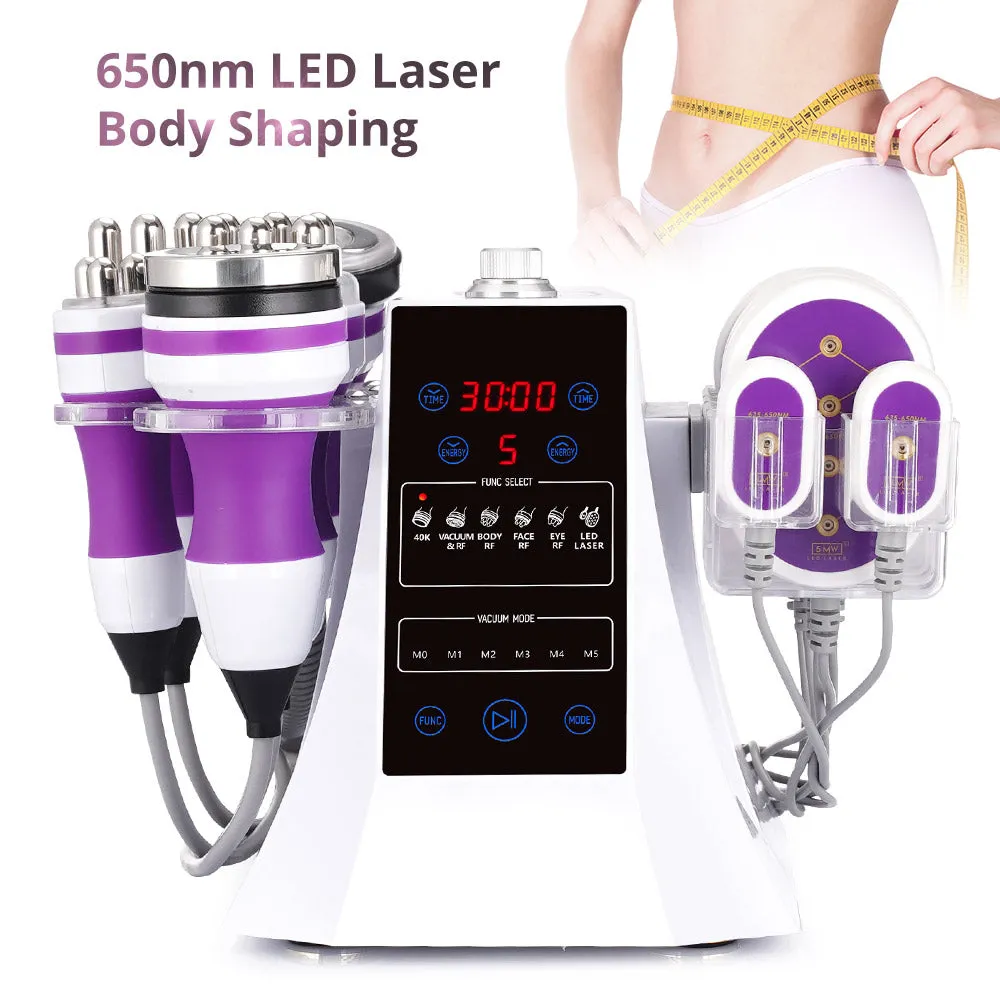 Black Friday 6 In 1 Cavitation 2.0 40K Machine With Red Light Therapy Belt