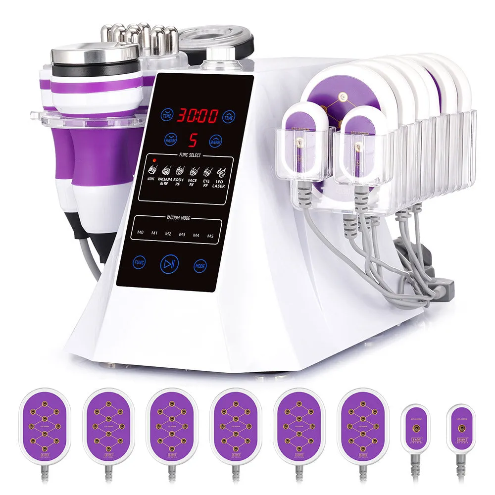 Black Friday 6 In 1 Cavitation 2.0 40K Machine With Red Light Therapy Belt