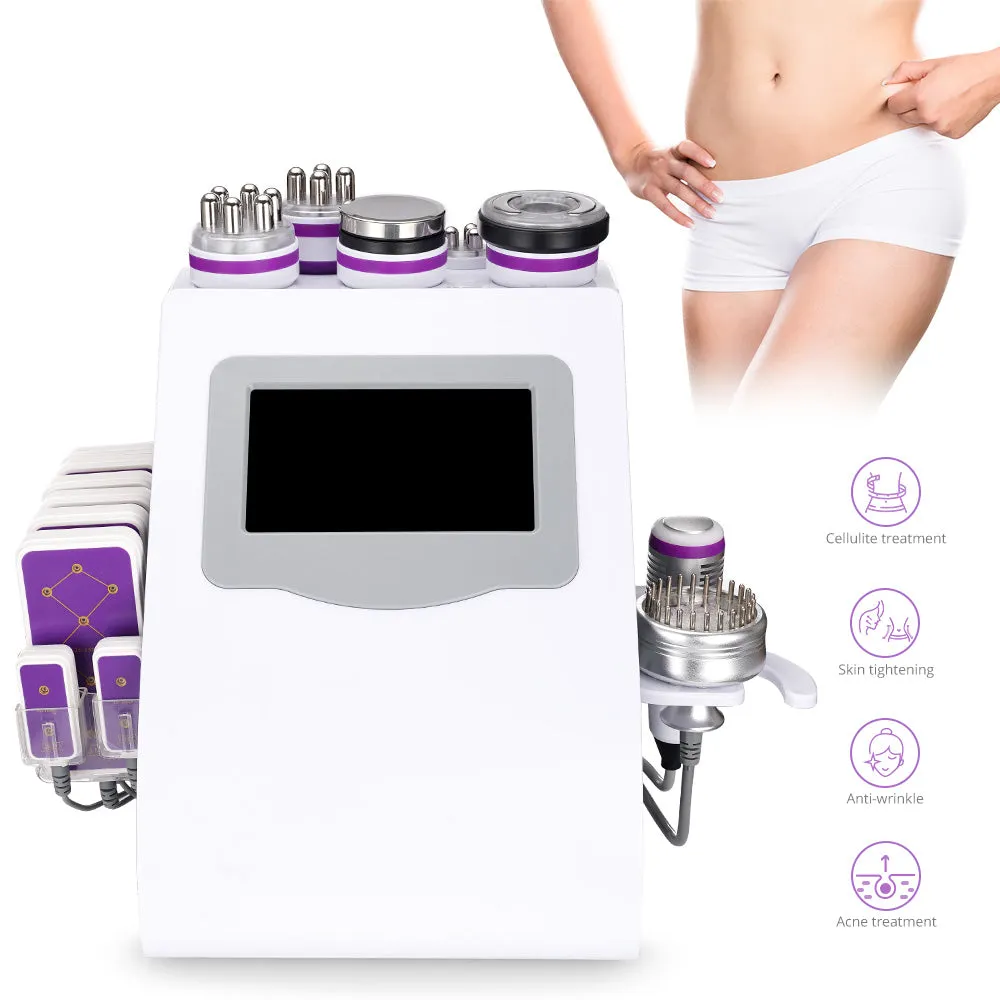 Black Friday 9 in 1 40K Ultrasonic Cavitation Machine With Rolling Trolley Cart