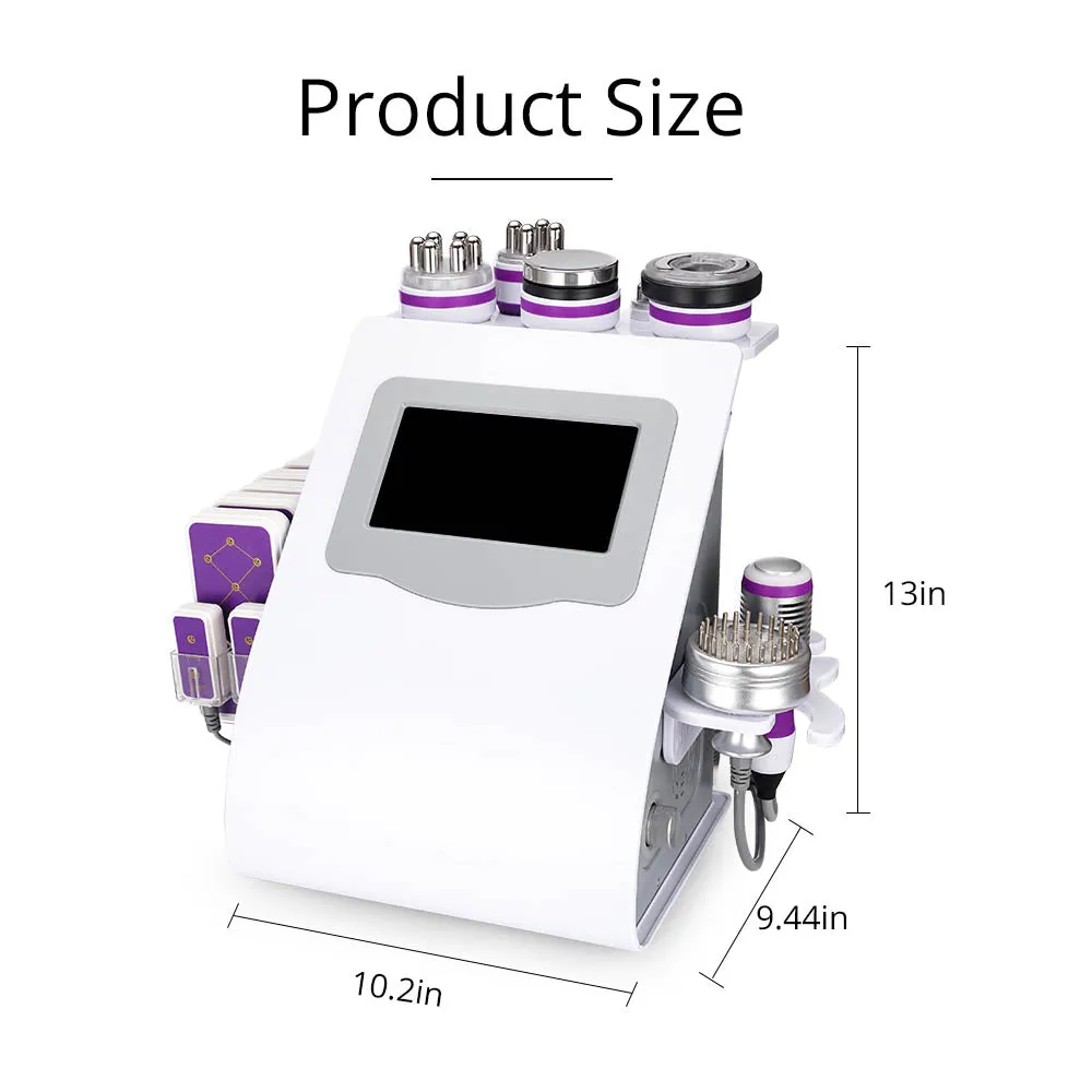 Black Friday 9 in 1 40K Ultrasonic Cavitation Machine With Rolling Trolley Cart