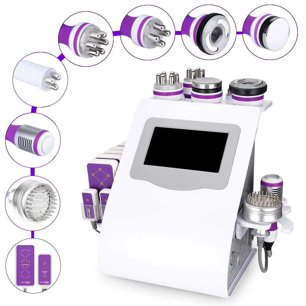 Black Friday 9 in 1 40K Ultrasonic Cavitation Machine With Rolling Trolley Cart