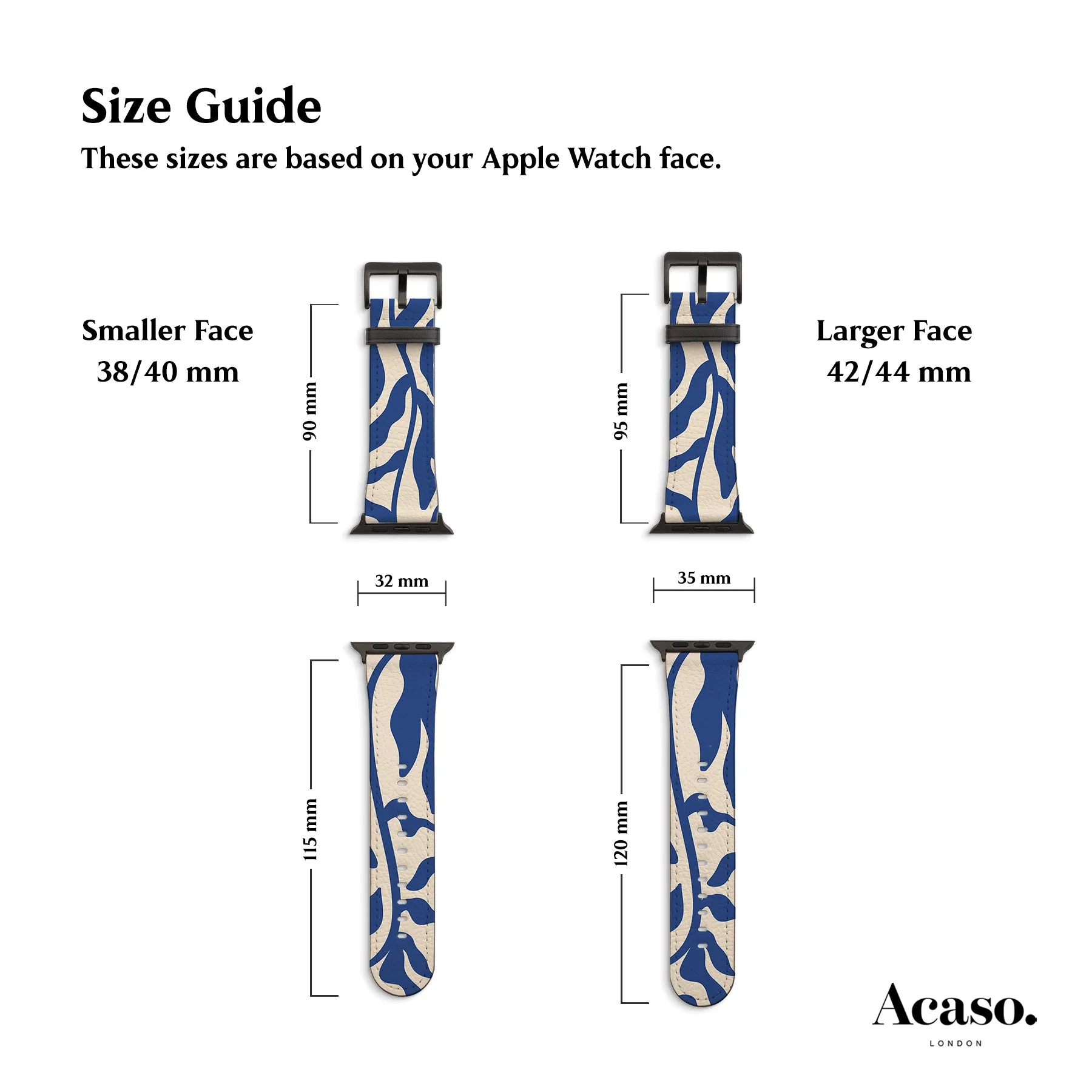 Blue Sea Algae Apple Watch Strap