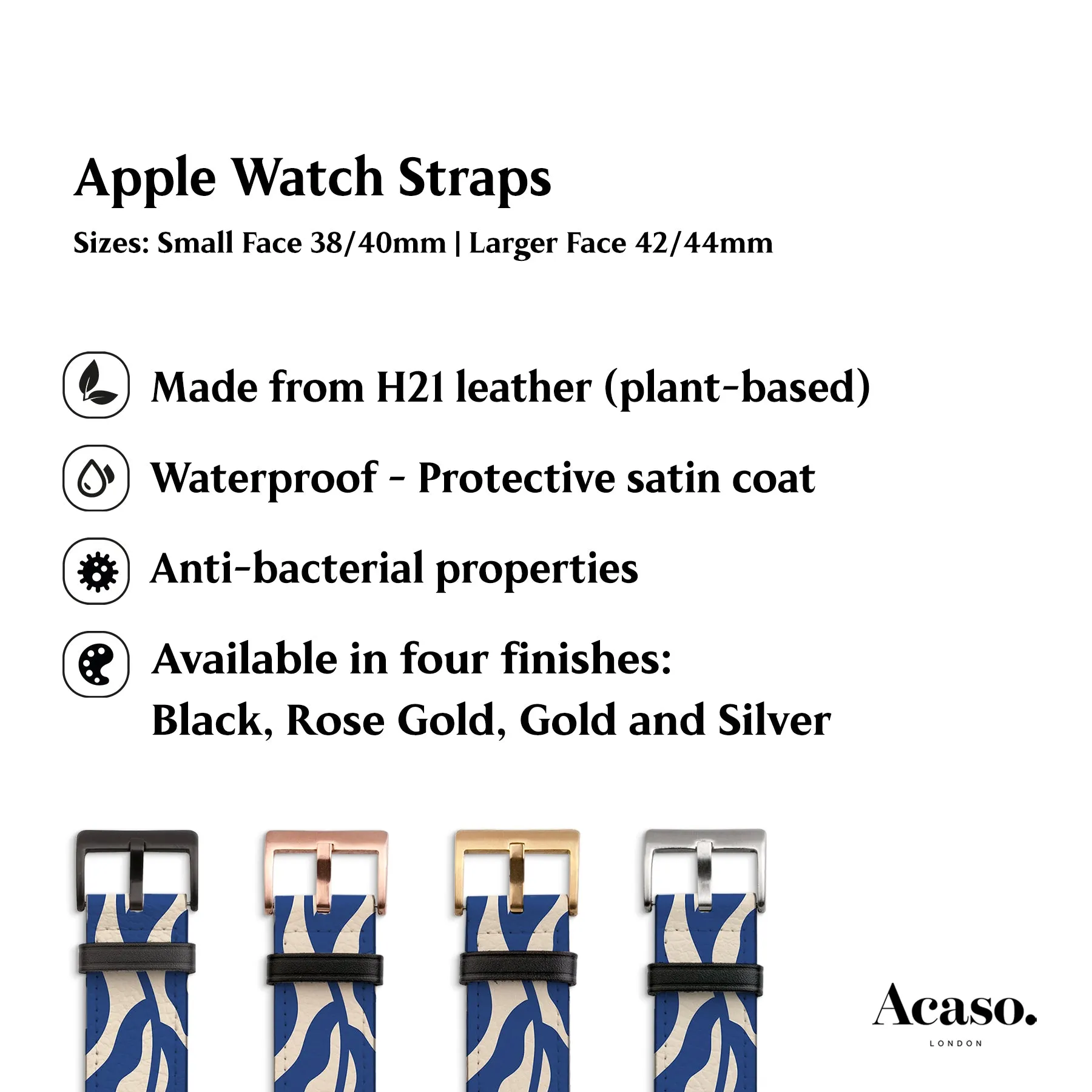 Blue Sea Algae Apple Watch Strap