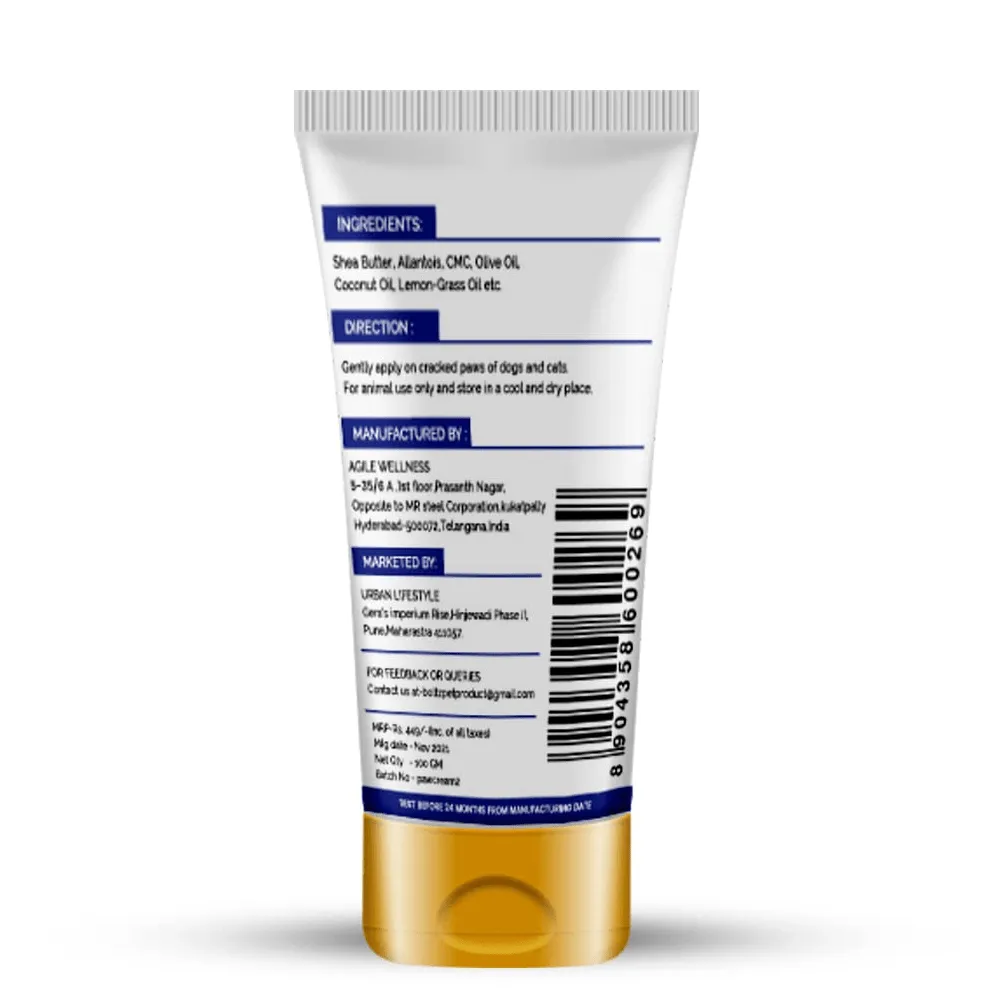 Boltz Cracked and Chapped Paw Cream for Dogs