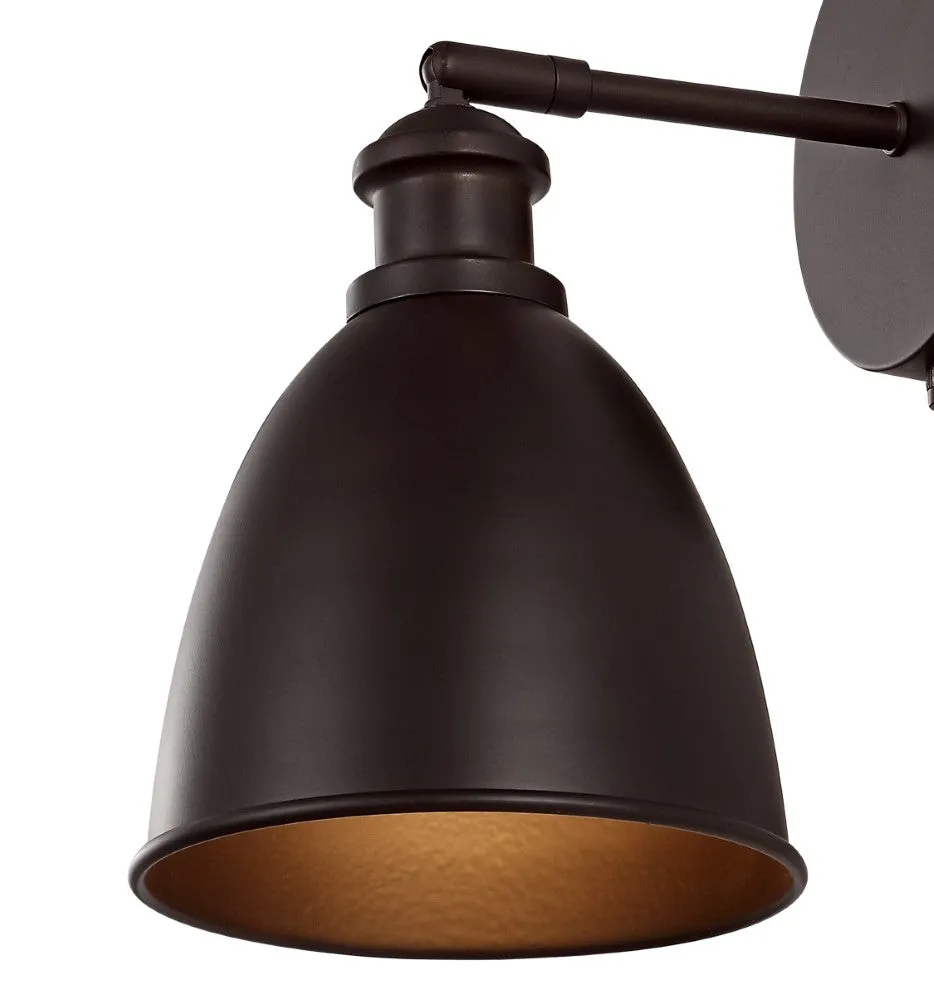 Bowen 6.5" Farmhouse Bohemian Iron LED Sconce