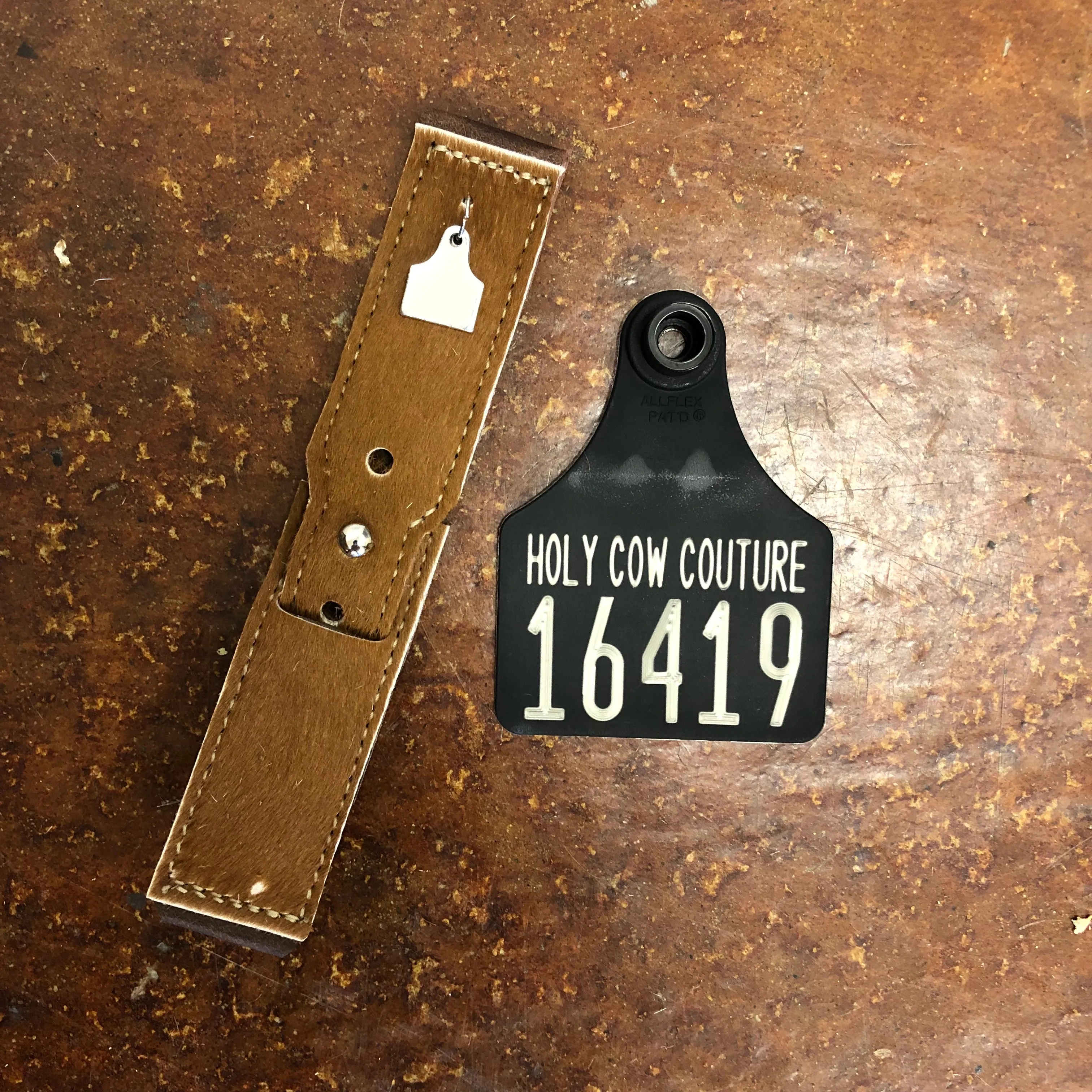 Calf Cowhide Apple Watch Band - Small #16419