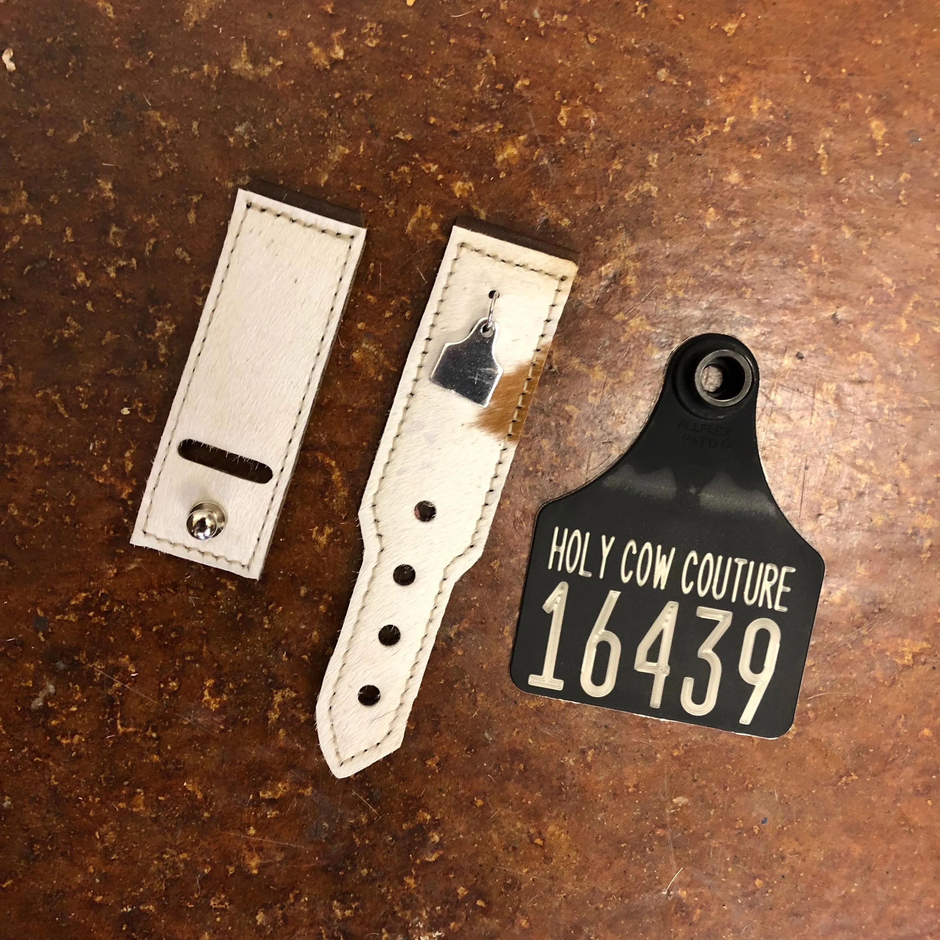 Calf Cowhide Apple Watch Band - Small #16439