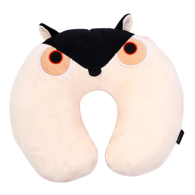Cartoon Animals U Shaped Neck Travel Pillow Comfortable Multi-Color Automatic Neck Support Head Rest Pillow 30*30* 7cm