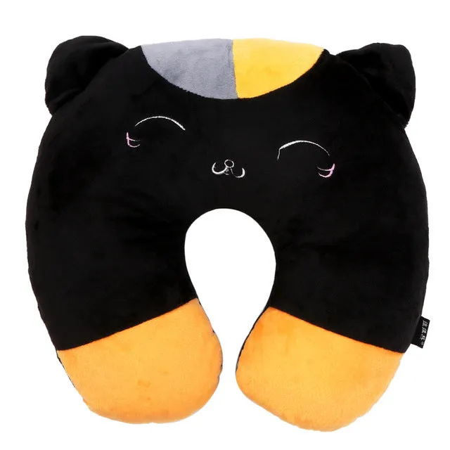 Cartoon Animals U Shaped Neck Travel Pillow Comfortable Multi-Color Automatic Neck Support Head Rest Pillow 30*30* 7cm
