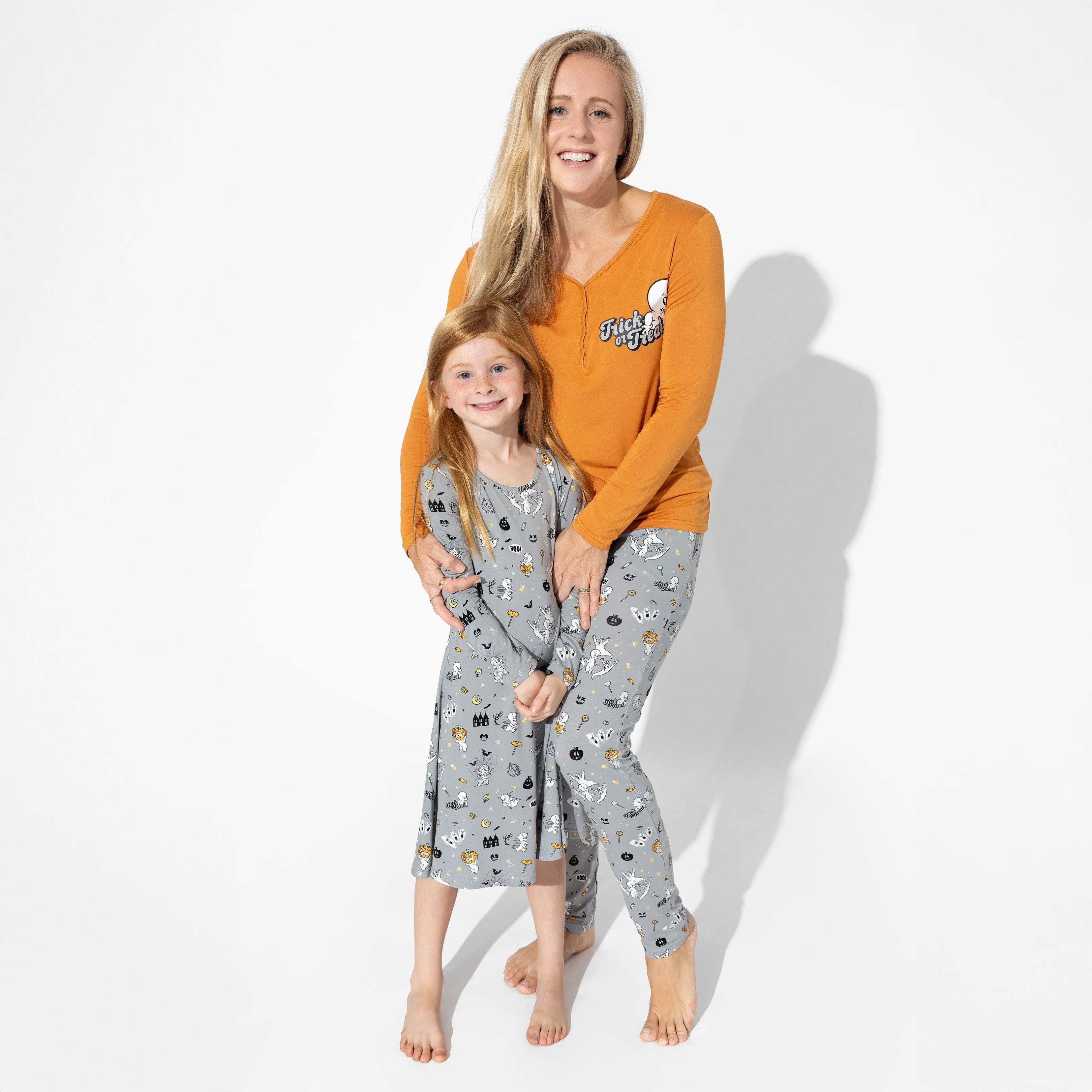 Casper Halloween Bamboo Girls' Long Sleeve Dress