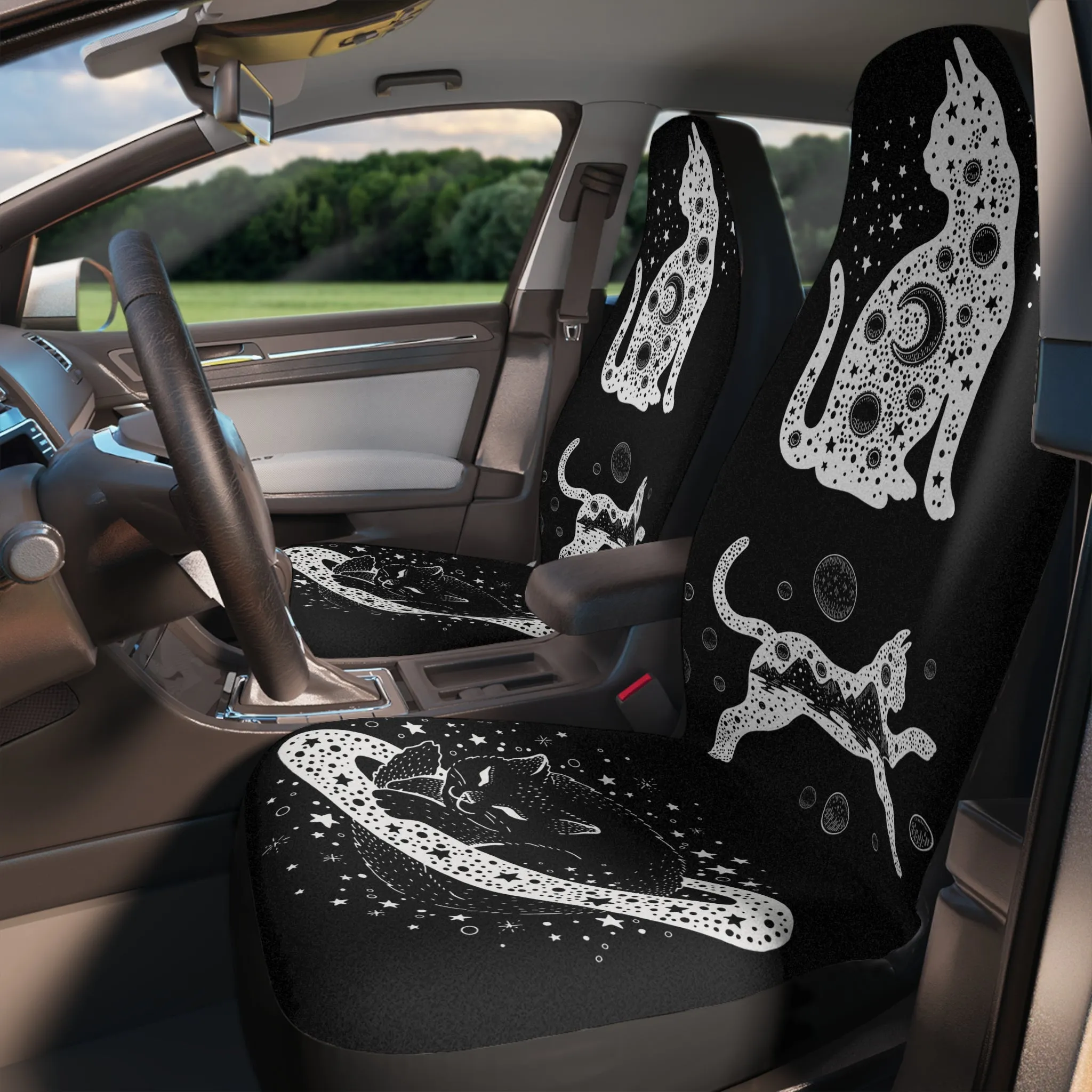 Celestial Cat Car Seat Cover