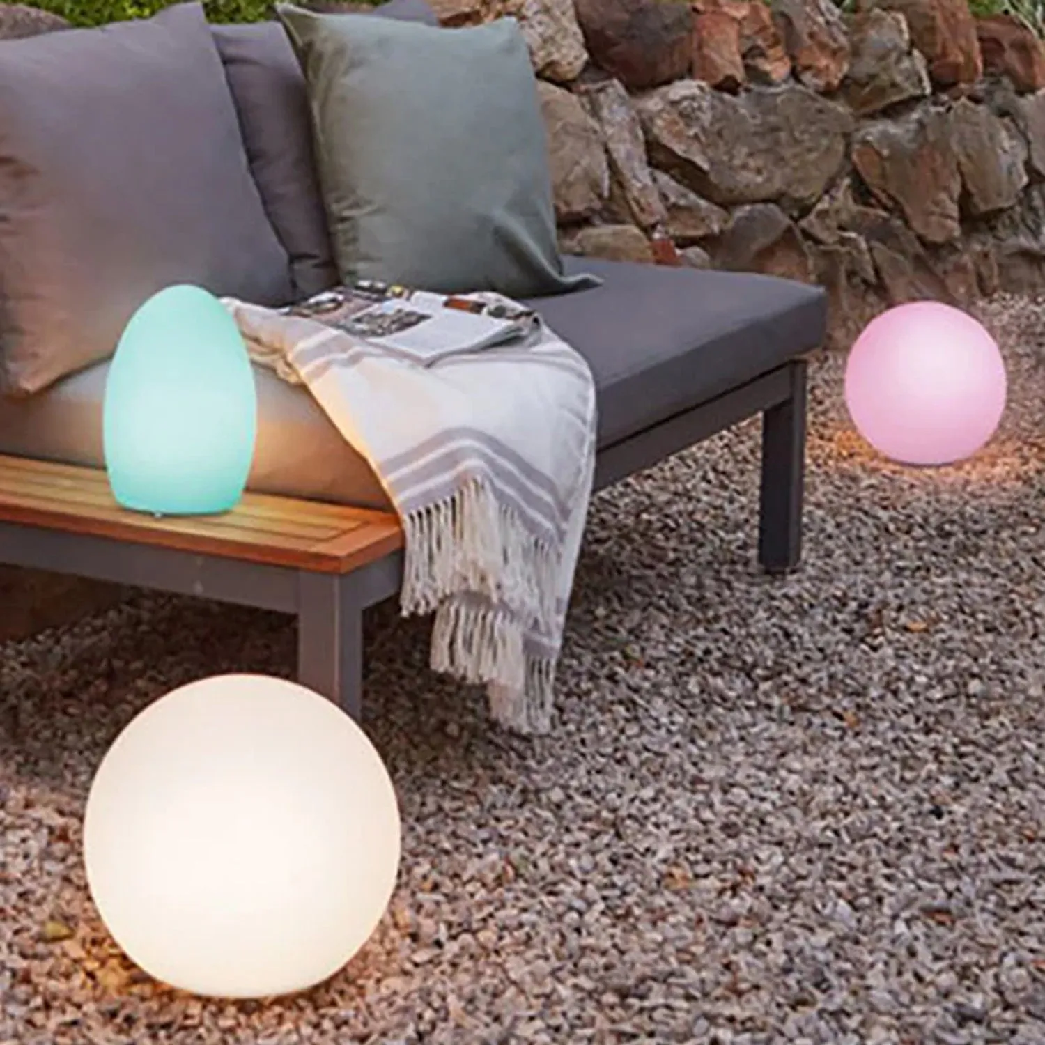 Chloe LED Mood Light Ball 400mm DC Power - RGB   White, 200 Lumens, PL0260