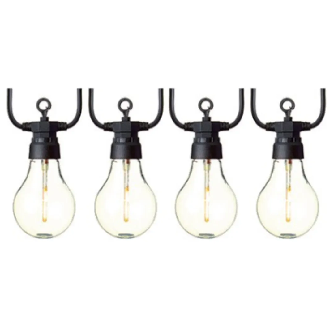 Christmas Lights 10 Connectable Festoon Party Lights Clear - Warm White