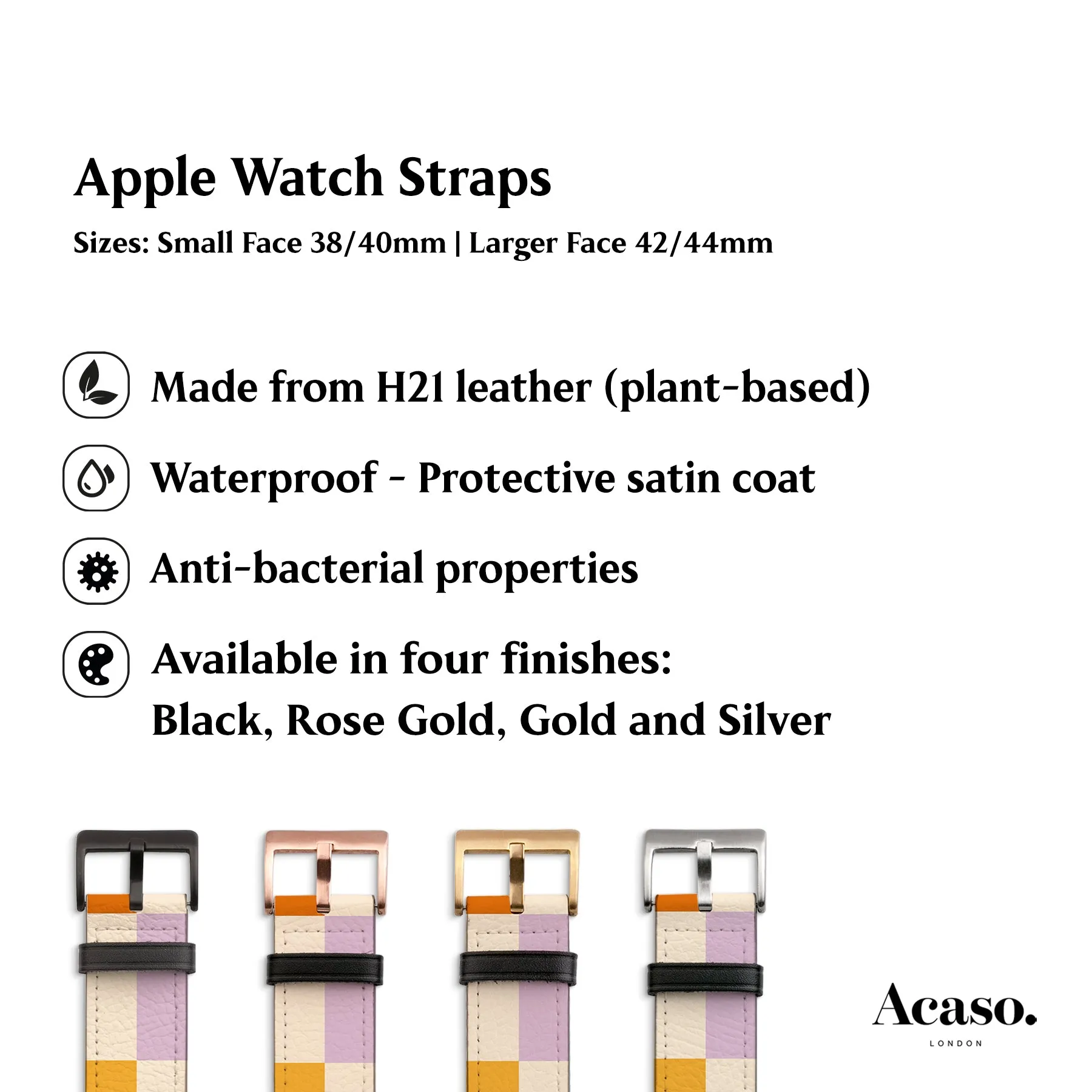 Colourful Checkers Apple Watch Strap