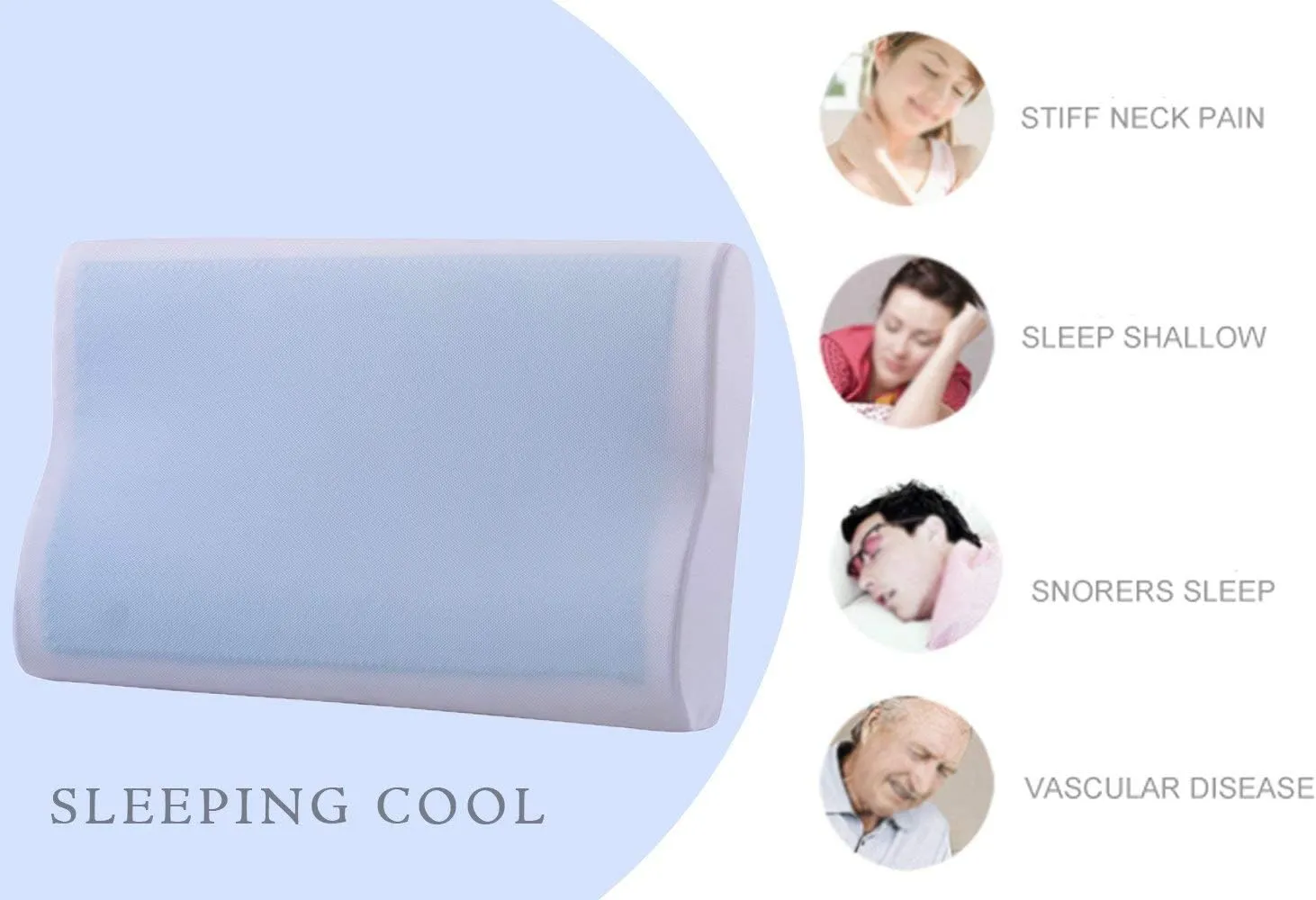 Cooling Pillow Anti Snore Pillow Memory Foam