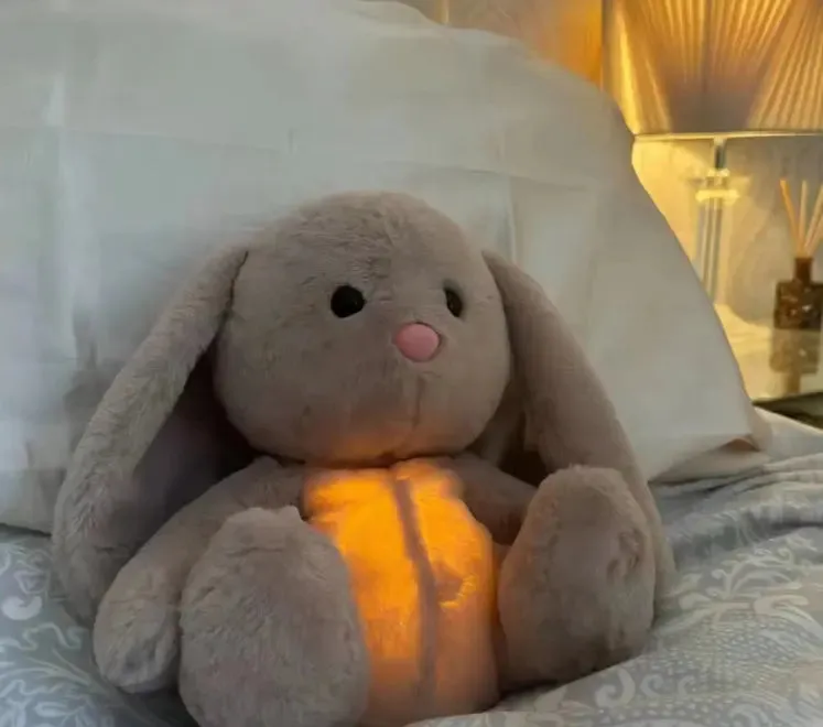 Cross-border New Breathing Lamb Baby Sleeping Soothing Sleep Music Plush Toy lamb plush toy