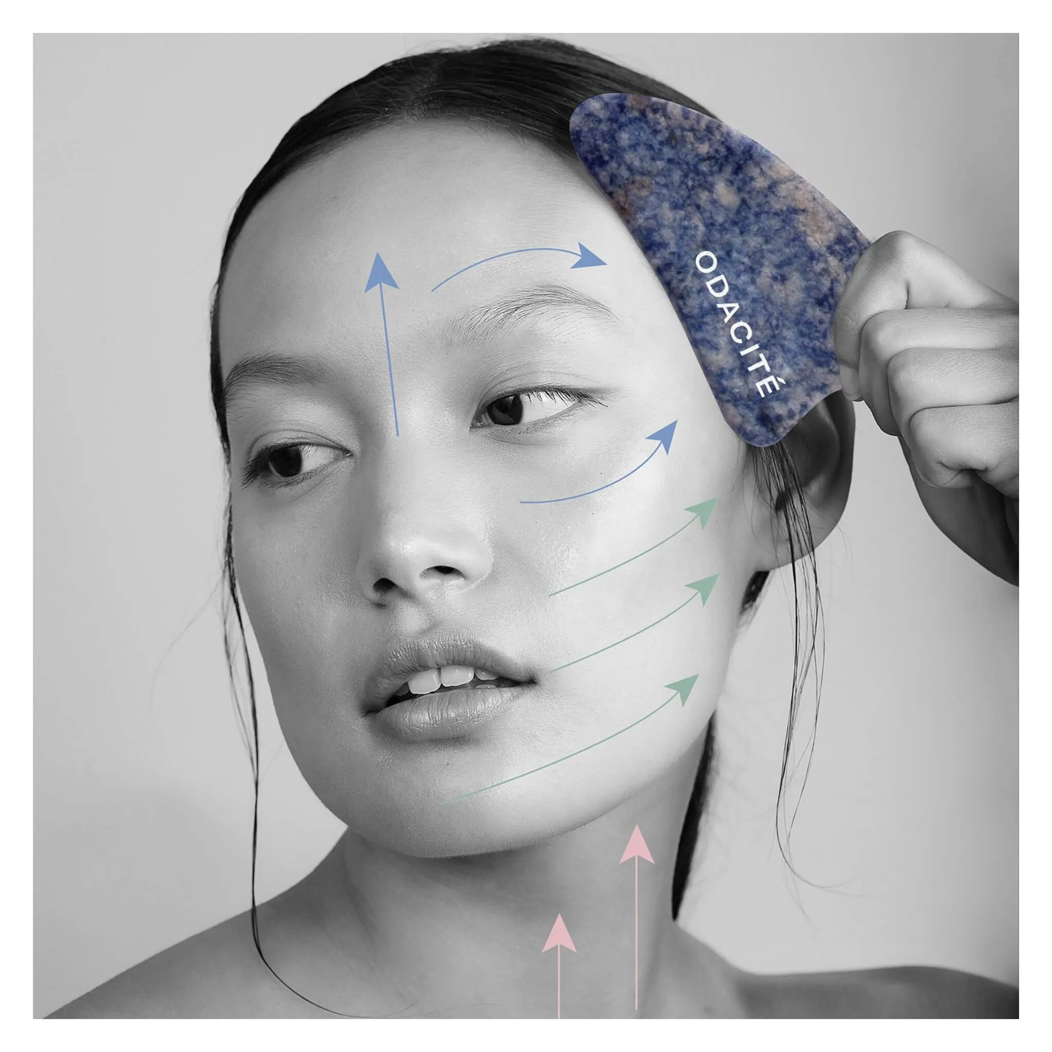Crystal Contour Gua Sha Blue Sodalite