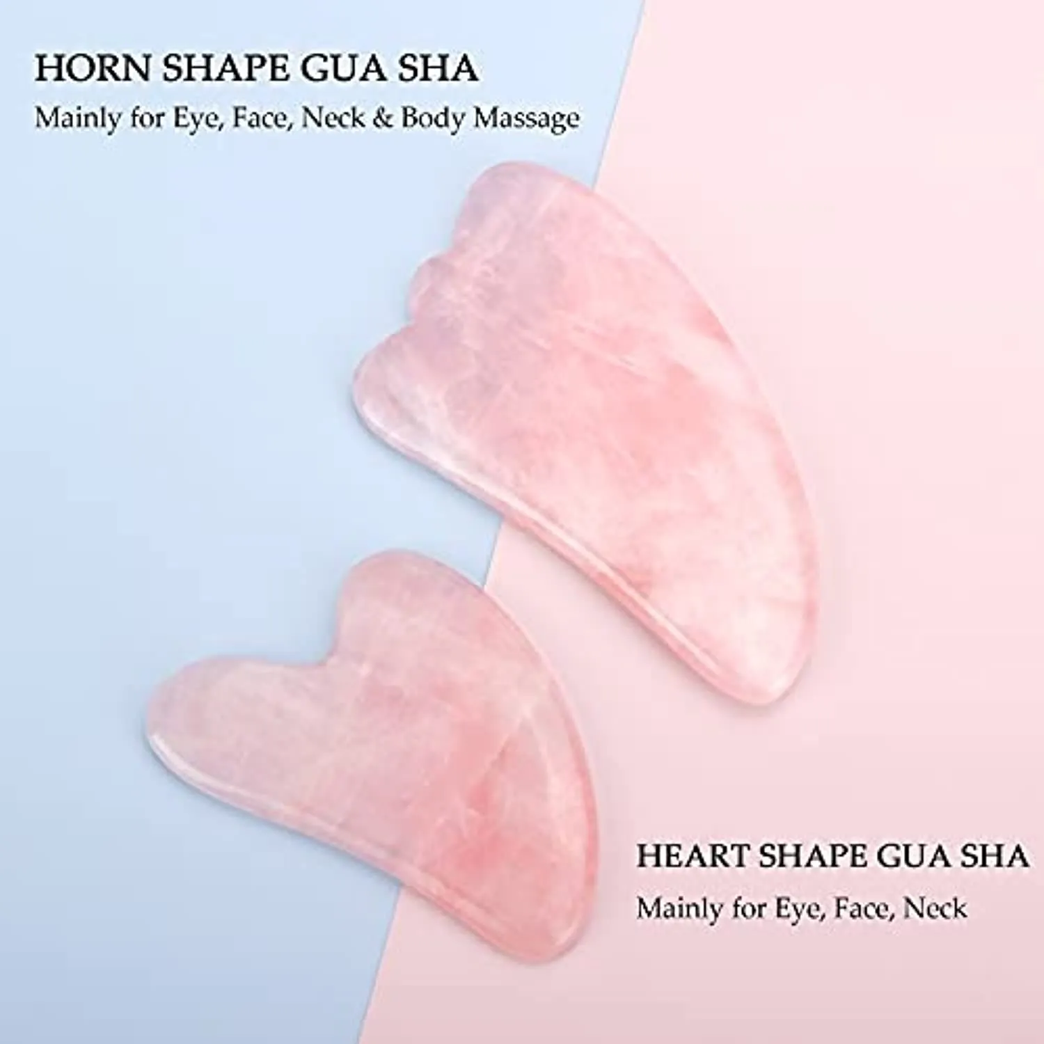 Deciniee Jade Roller and Gua Sha Set - Anti Aging Rose Quartz Face Roller Massager & Guasha Tool for Face, Eye, Neck - Natural Beauty Skin Care Tools Body Muscle Relaxing Relieve Wrinkles
