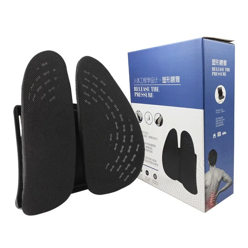 【Double Back Lumbar Cushion】Back Support for Office Chair Car Comfort Lumbar Pillow Adjustable Ergonomic Balanced Firmness for Back Pain Relief