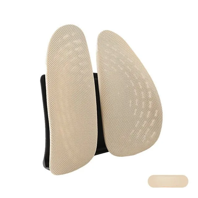【Double Back Lumbar Cushion】Back Support for Office Chair Car Comfort Lumbar Pillow Adjustable Ergonomic Balanced Firmness for Back Pain Relief