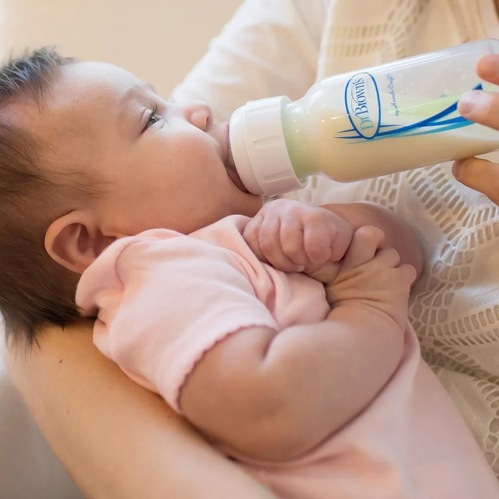 Dr. Brown's Natural Flow Anti-Colic Options  Narrow Baby Bottle Newborn Gift Set