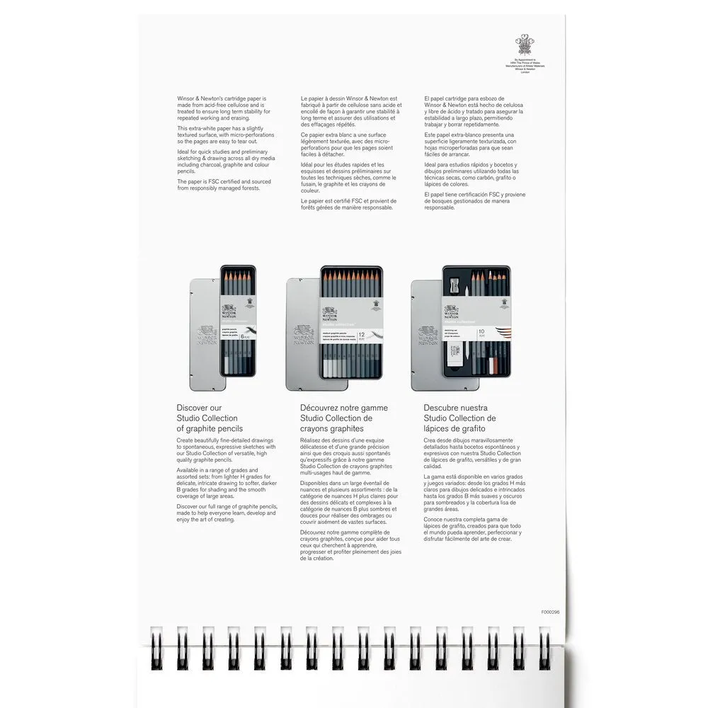 Drawing & Sketching Paper - Spiral-Bound - 110gsm/50lb