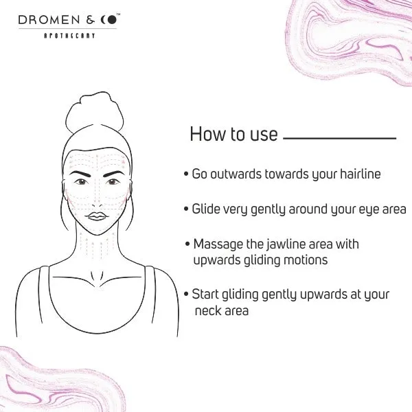 Dromen & Co Rose Quartz Gua Sha Stone (Teardrop)