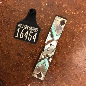 Embossed Leather Apple Watch Band - Large #16454