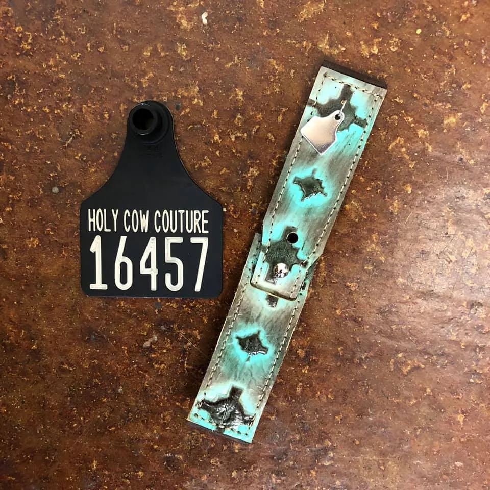 Embossed Leather Apple Watch Band - Large #16457