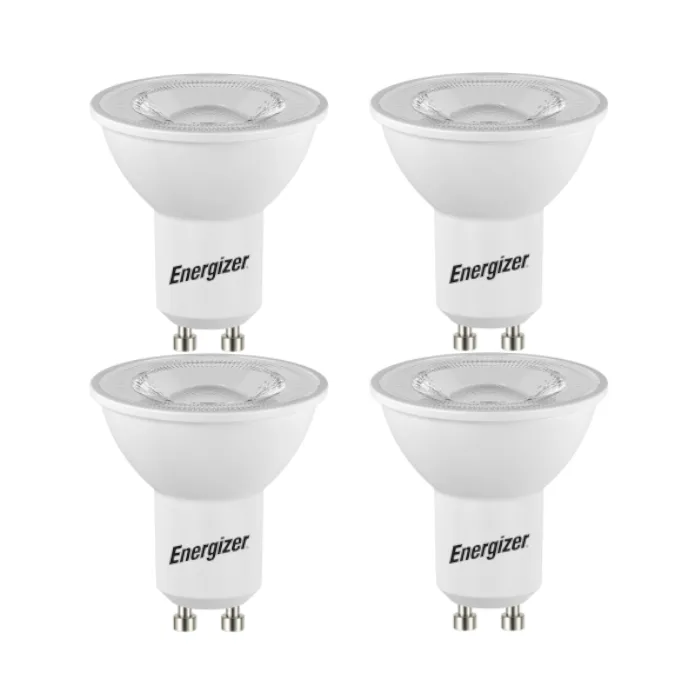 Energizer 3.6W GU10 LED Spotlight - 4 Pack - Dimmable - 345lm