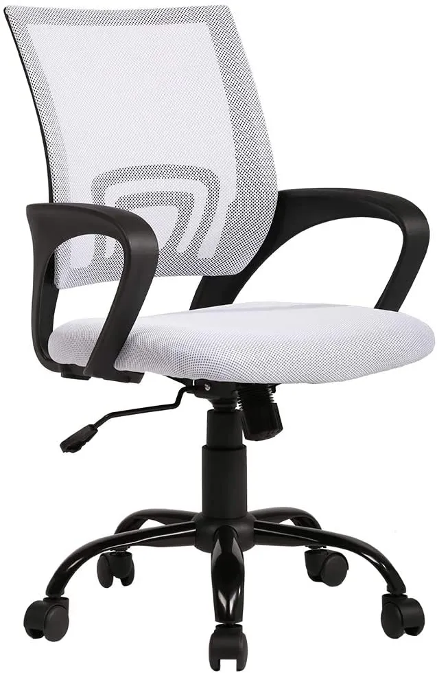 Ergonomic Mesh Computer Desk Chair| Lumbar Support and Adjustable Stool Rolling Swivel
