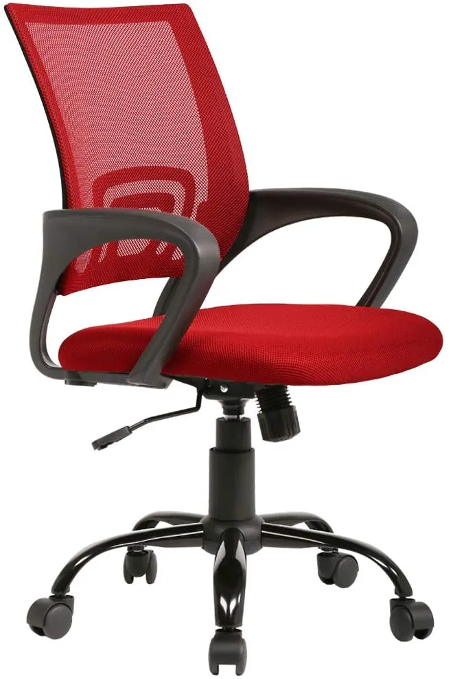 Ergonomic Mesh Computer Desk Chair| Lumbar Support and Adjustable Stool Rolling Swivel