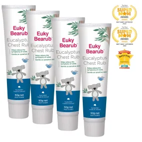 Euky Bearub Eucalyptus Chest Rub 50g (Pack of 4)