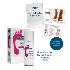 Footlogix Anti-Microbial Toe Nail Tincture Spray Retailer Success Kit