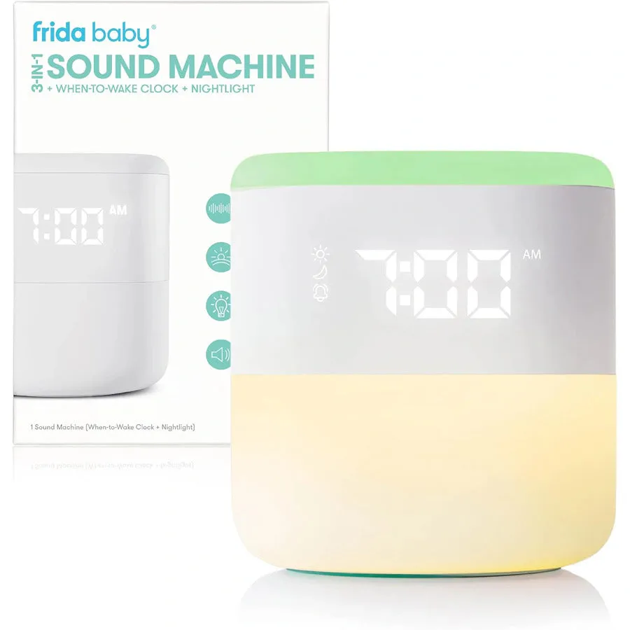 Frida Baby 3-in-1 Sound Machine   When-To-Wake Clock   Nightlight