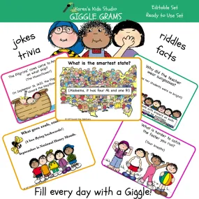 FUN STUFF Giggle Grams for Lunchboxes and Desks Printables