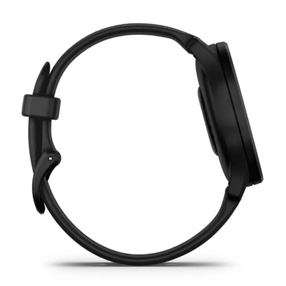 Garmin vivomove Black Dial Silicone Band with Slate Accents Health and Wellness Features Touchscreen Smartwatch - 010-02566-00
