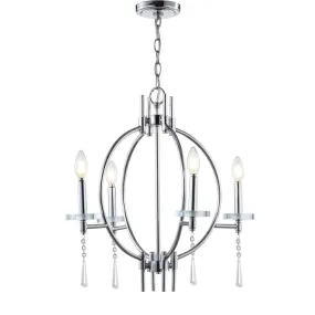 Gatlin 23" Crystal/Metal LED Pendant
