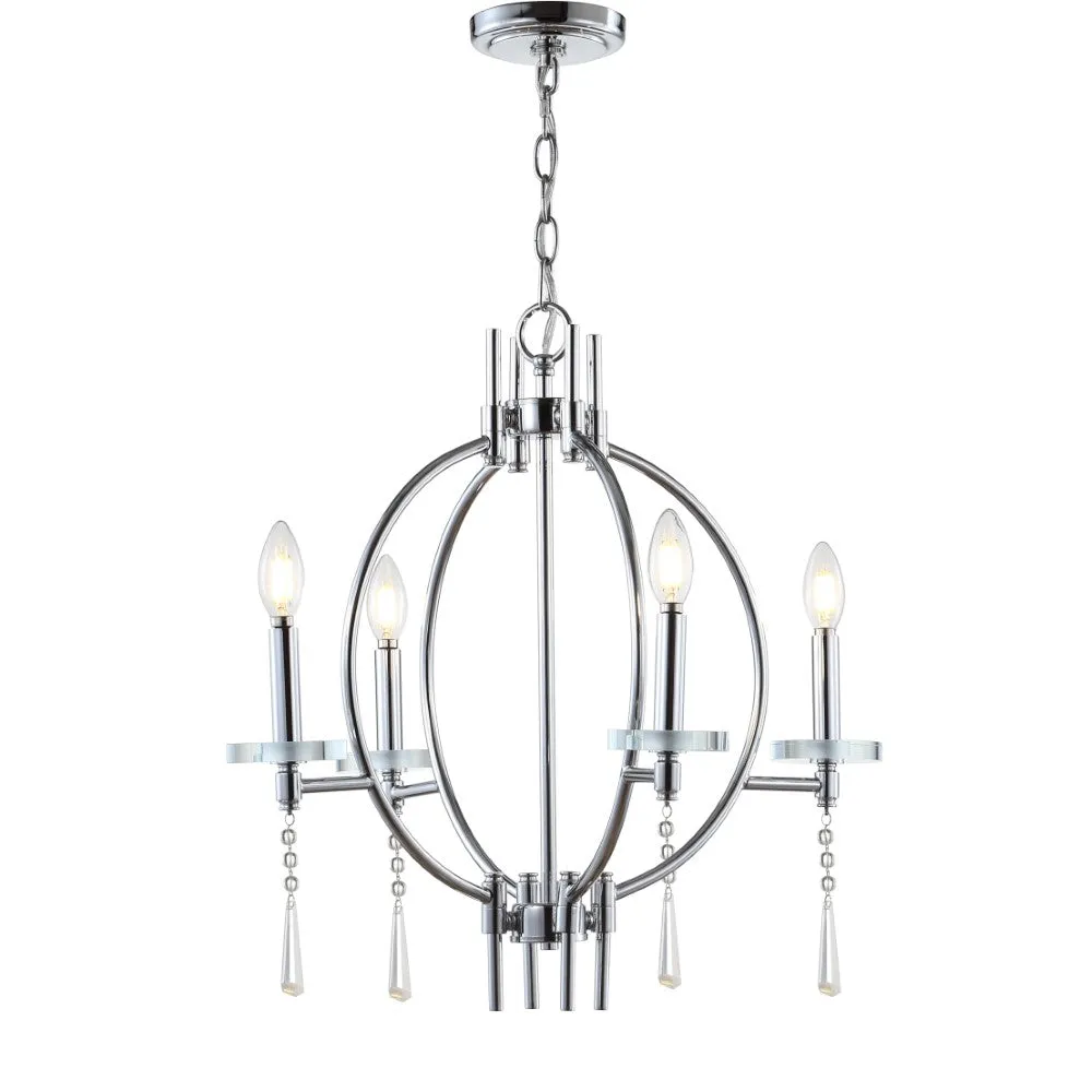 Gatlin 23" Crystal/Metal LED Pendant