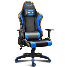 GIM Ergonomic PU Leather Gaming Chair with Headrest and Lumbar Support