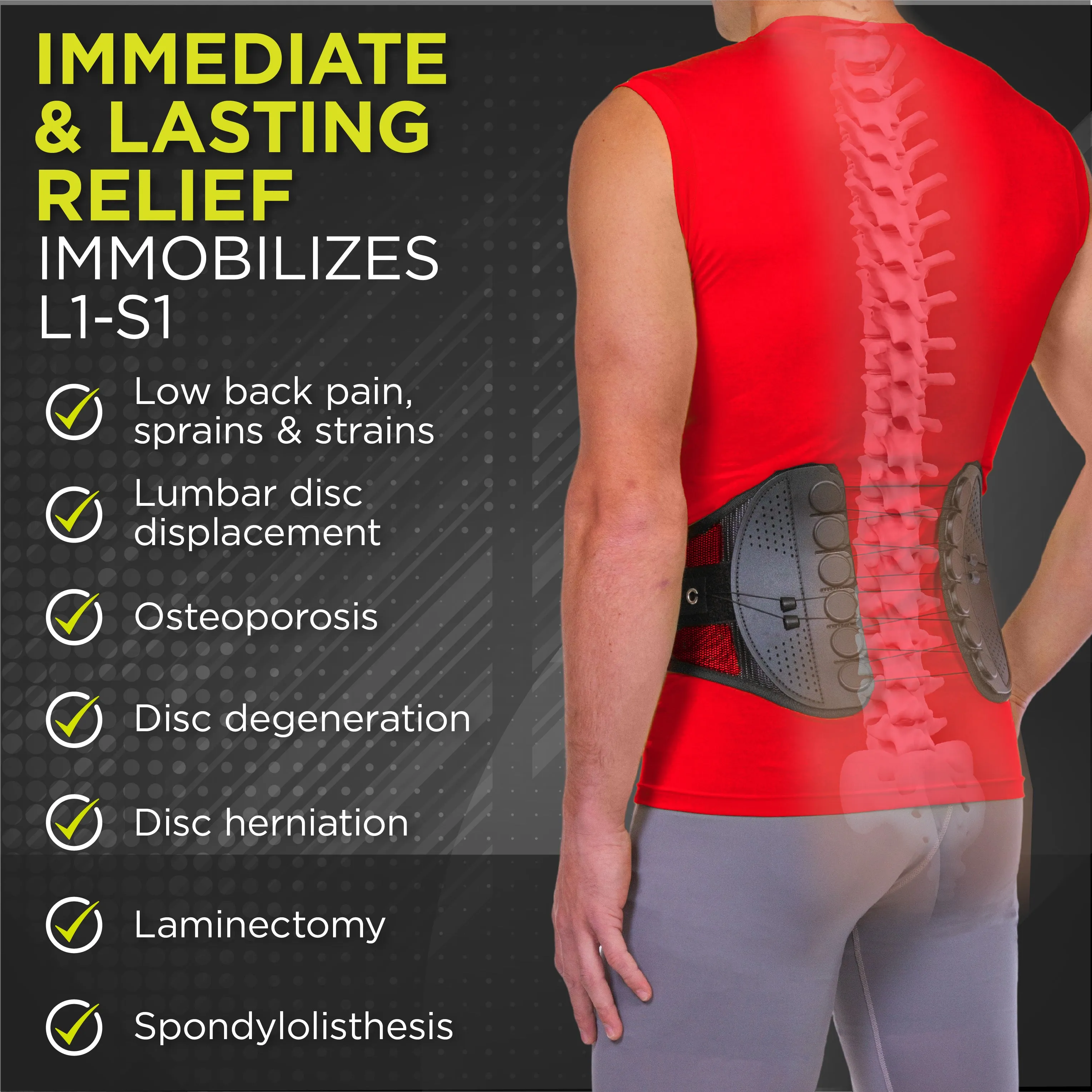 Golf Back Brace for Tennis & Golfing Low Back Pain