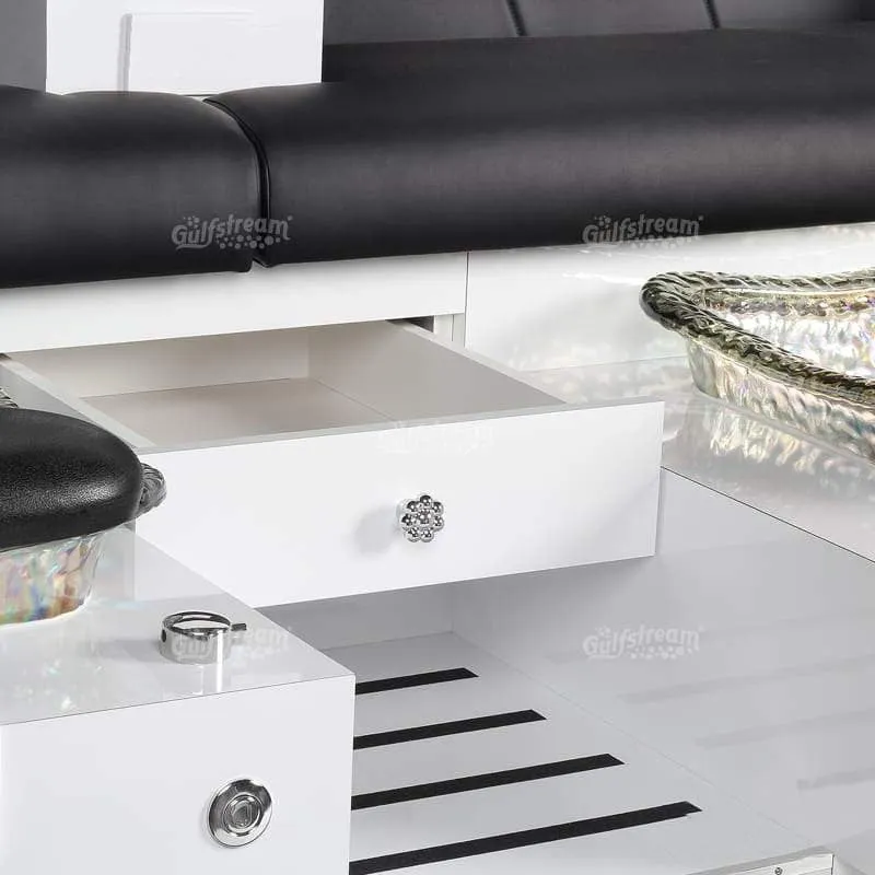 Gulfstream Vienna Triple Pedicure Chair Bench
