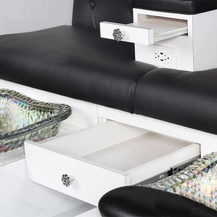 Gulfstream Vienna Triple Pedicure Chair Bench