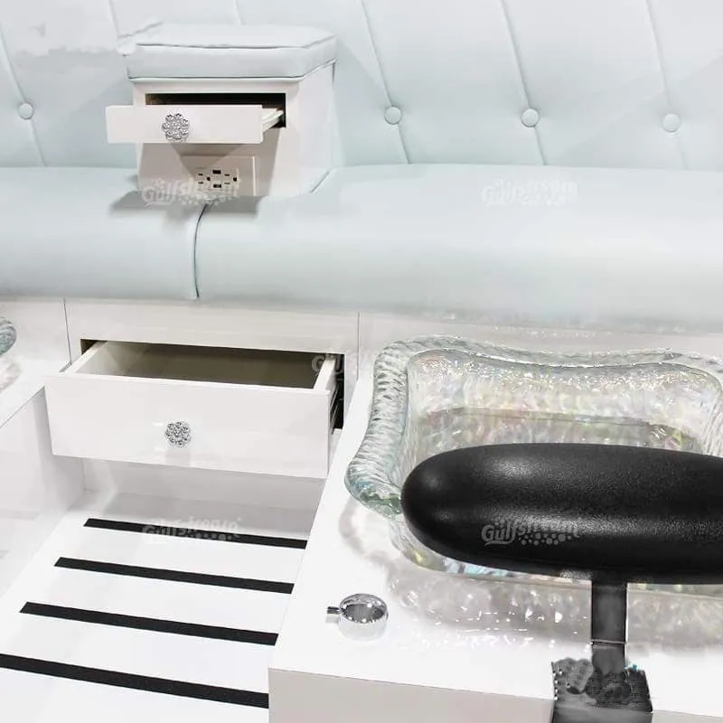 Gulfstream Vienna Triple Pedicure Chair Bench