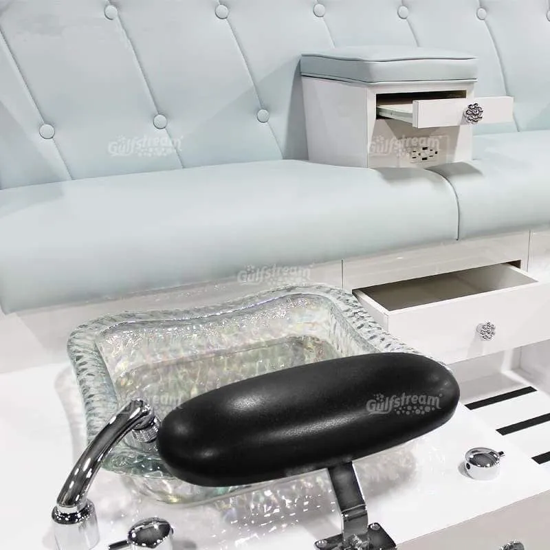 Gulfstream Vienna Triple Pedicure Chair Bench
