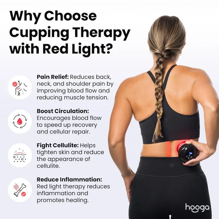 Hooga Red Light Therapy Smart Cupping Massager