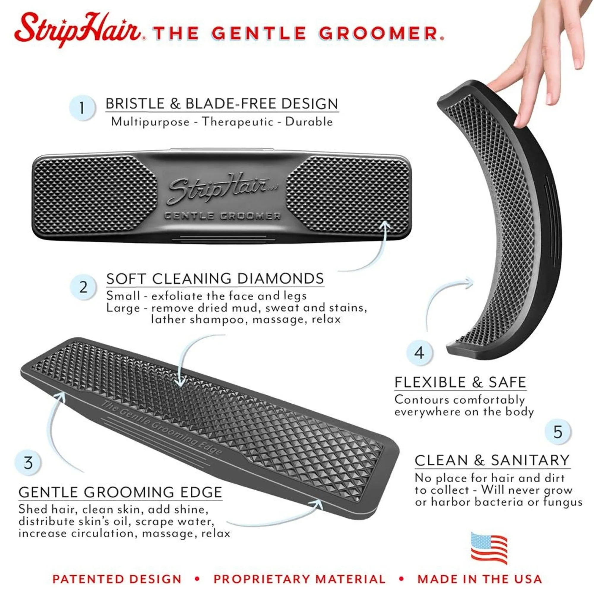 Horse Striphair Gentle Groomer