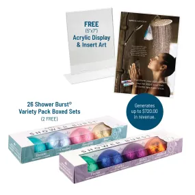 hydraAROMATHERAPY Shower Burst Variety Pack Retailer Success Kit