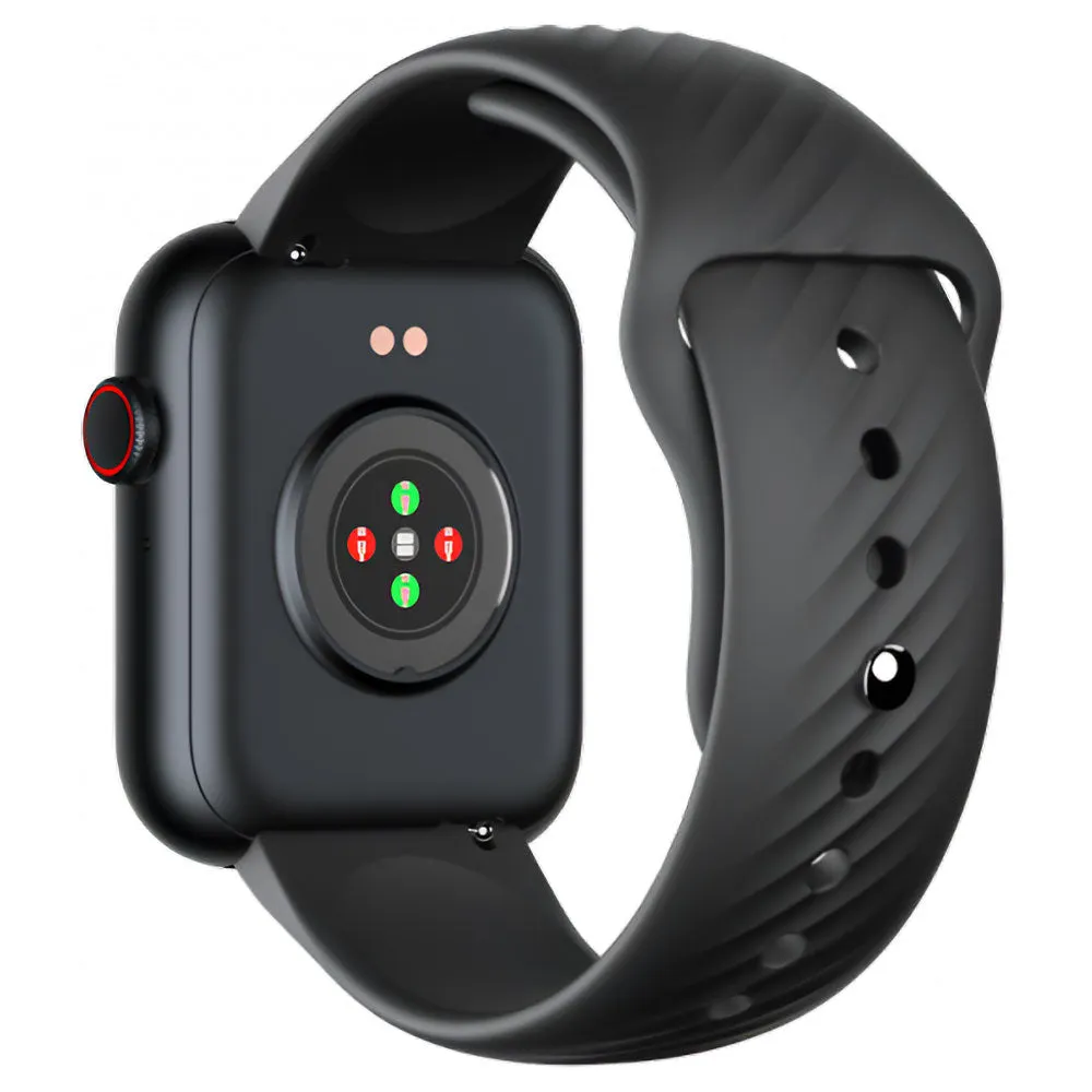 Itel ISW-O11 Smart Watch Black Case With Black Silicone Strap